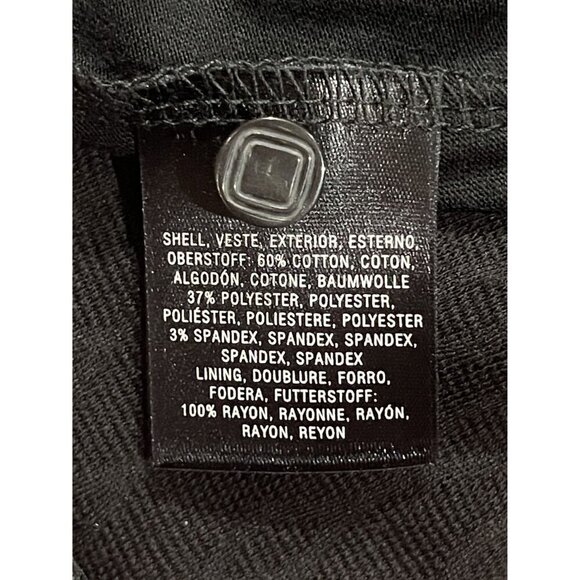 Maeve Anthropologie Black Textured Short Dress Size Small‎ 3-Button Back Accent - Picture 7 of 10